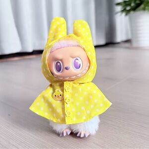 Cute Labubu Raincoat - doll not included